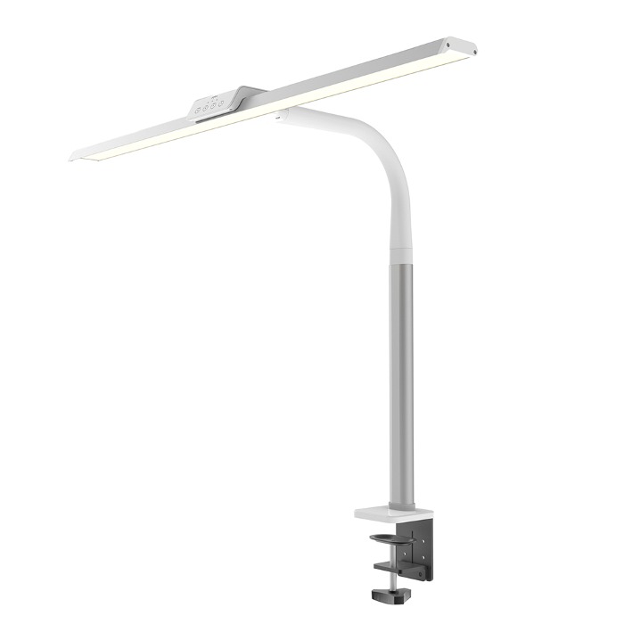 브로드윙K 화이트 클램프 LED 와이드 스탠드 LSP-9000WH 책상 조명